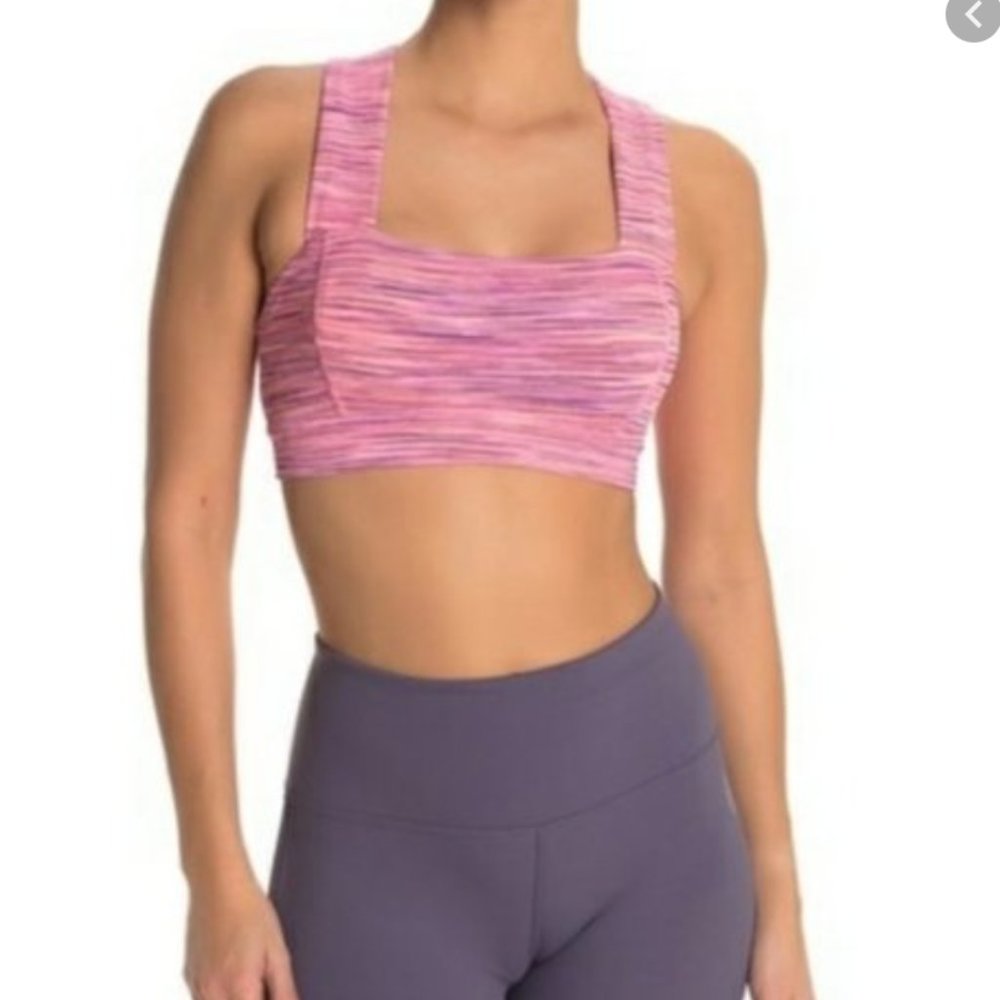 NWT Free People Pink Combo Sports Bra